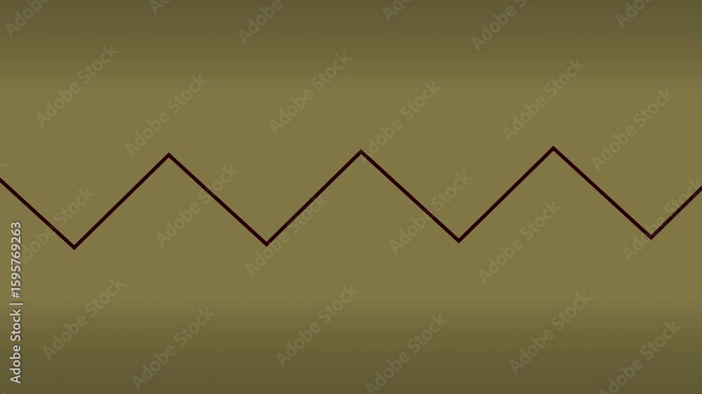 Aufkleber zigzag line animation on gradient background - abstract geometric pattern