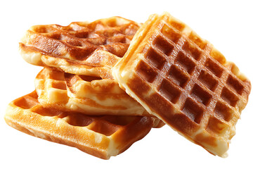 Delicious golden brown waffles, perfect for breakfast.