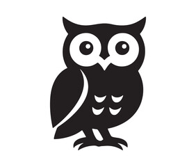 Obraz premium Minimalist owl line art vector.