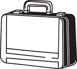 Business Briefcase Icon Silhouette Classic Symbol