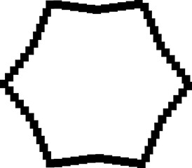 Star pixel icon. Geometric for design