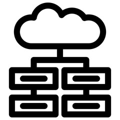 Data Center Outline Icon