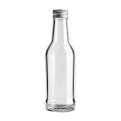 Clear glass bottle with metal cap (12)