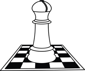 Strategy Chessboard Silhouette Icon for Business Planning