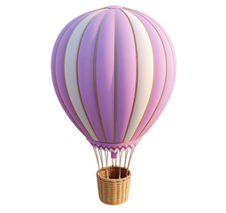 Naklejka premium 3D Rendered Hot Air Balloon