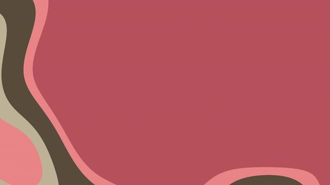 Abstrakte organische Formen in Rosa und Braun