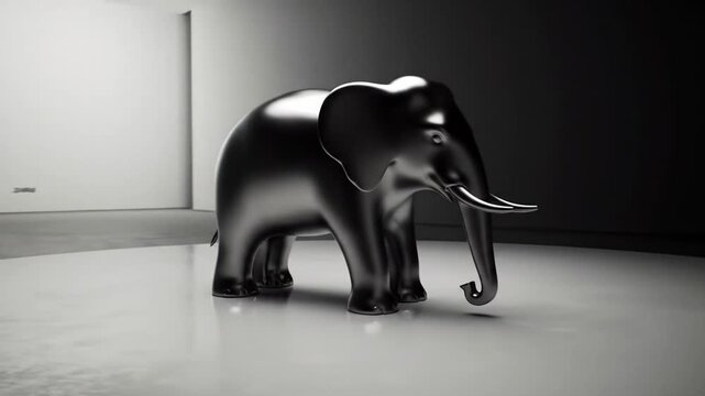 A World Celebrates Elephant Day A Metallic Reflection of Wildlife Conservation and Awareness