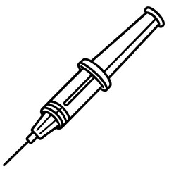 Precision Soldering Tool Vector Outline