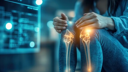 Middle aged woman holding painful joints suffering from chronic illness, arthritis or autoimmune disease. Healthcare, medical condition, patient pain and discomfort concept.
