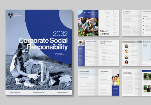 CSR Report Brochure Template