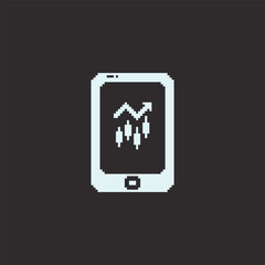 this is phone icon in pixel art with simple color and black background ,this item good for presentations,stickers, icons, t shirt design,game asset,logo and your project