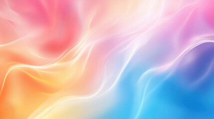 Obraz premium Minimalist blurred gradient, soft pastel and bold neon contrast, elegant and smooth abstract background with artistic color depth —ar 16:9 