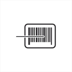 Vector art of barcode scanning for product identification and data
