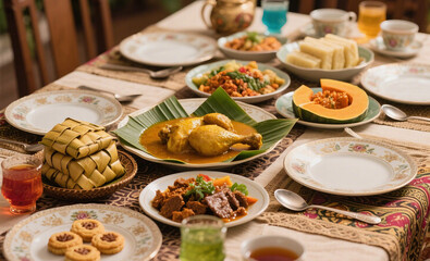 Fototapeta premium Eid table setting