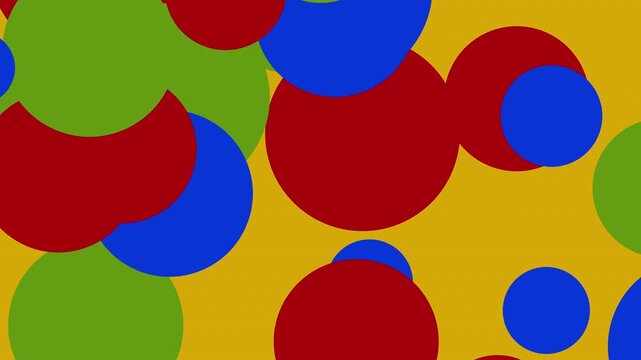 Abstrakte Kreisbewegung, Farbfolge, Animation