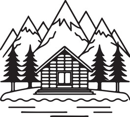 Obraz premium house in the mountains
