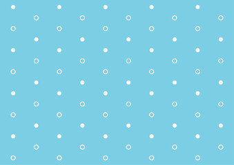 シンプルドットの青背景シームレスパターン
