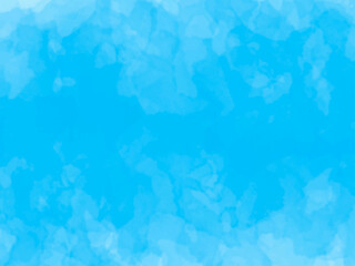 青空や水面のようなイメージの背景素材。手描きの水彩風テクスチャー。濃い目の青。