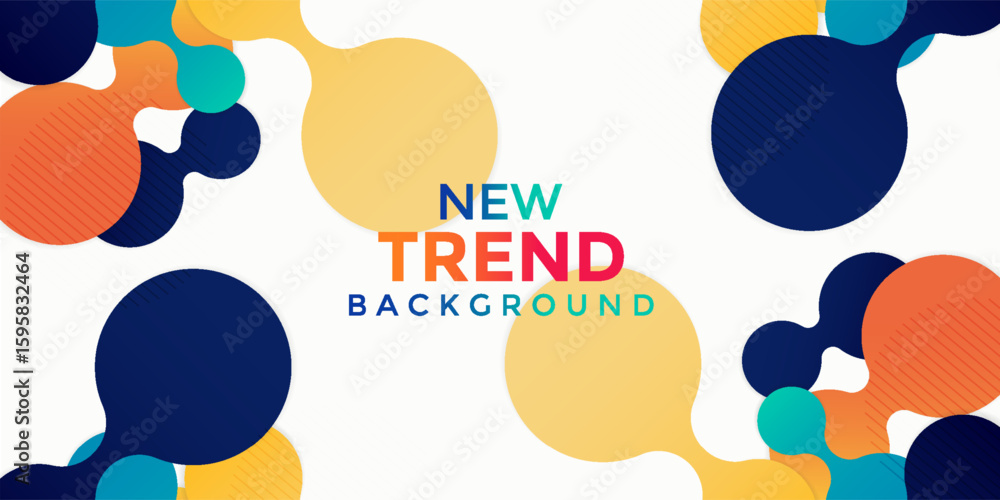 Poster modern abstract template background. minimal covers design. website page design. dynamic shapes comp