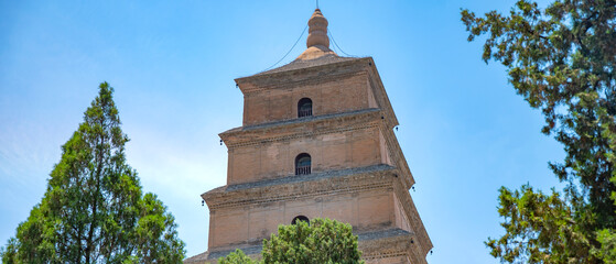  Big Wild Goose Pagoda in Xi'an China