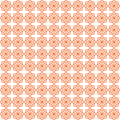 Simple arabic floral seamless pattern