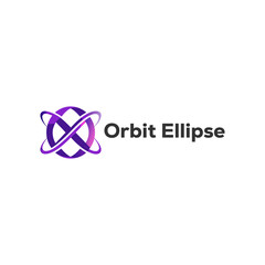 Fototapeta premium Orbit Ellipse Abstract Logo