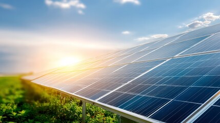 Solar Panels Powering Renewable Energy, Sustainability and Green Energy
