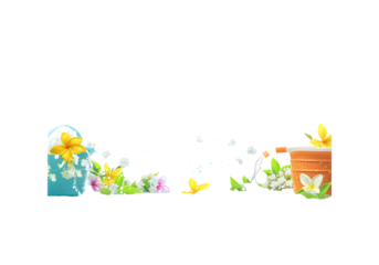 Songkran water splashing tools bucket, water gun, jasmine garlan