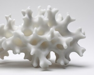 Obraz premium White Glittering Coral Specimen