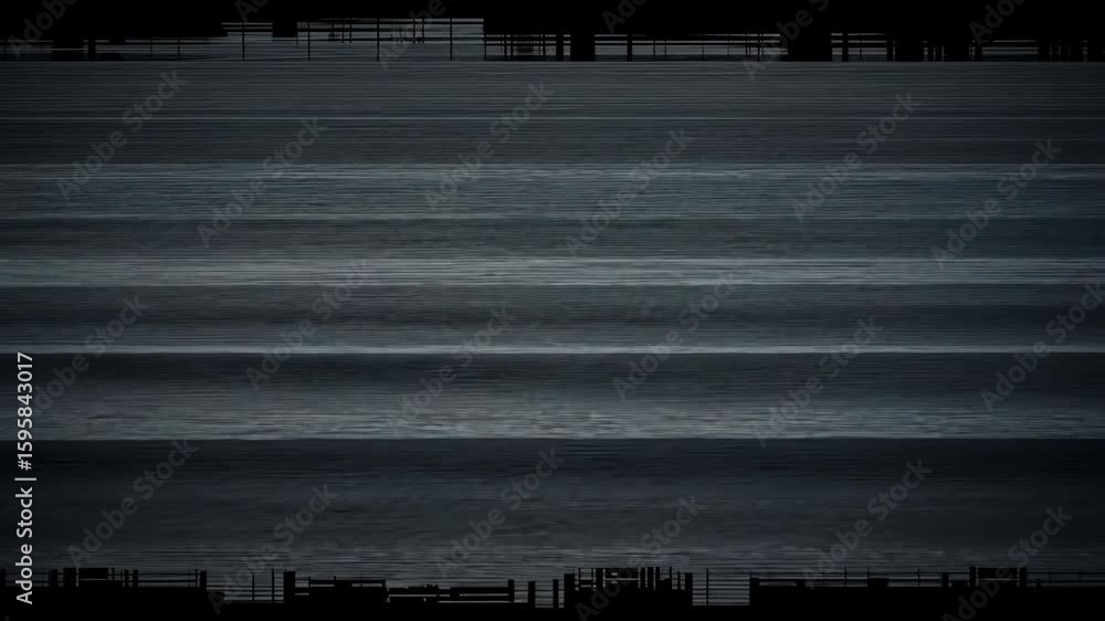 Poster abstract metallic bar textured pattern with horizontal lines in monochrome