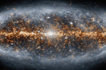 Vast Milky Way Galaxy With Stars And Nebulae