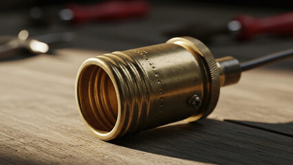 vintage bulb holder copper