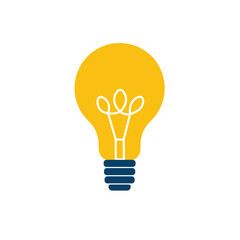 Bright Idea Light Bulb Symbol of Innovation and Creativity