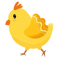 baby chick flapping wings, walking chick animation, cute baby chicken walking,