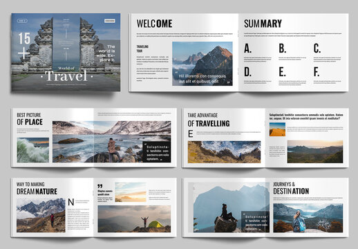 Modern Landscape Travel Magazine Layout