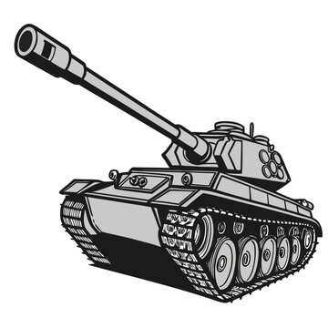 gray tank cartoon style clip art preview