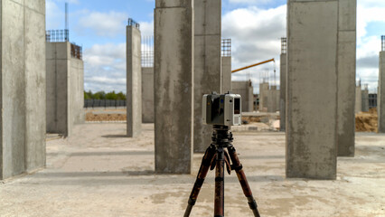 Geodetic Instrument for Laser Scanning on Construction Site