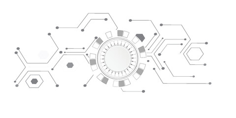 Abstract geometric connect lines and dots.Simple technology graphic background.Illustration Vector design Network and Connection concept.