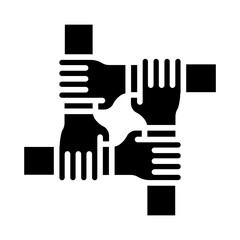 Obraz premium Together hands icon
