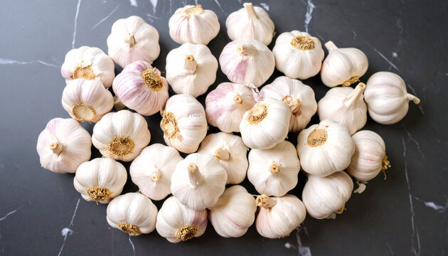 garlic on the market