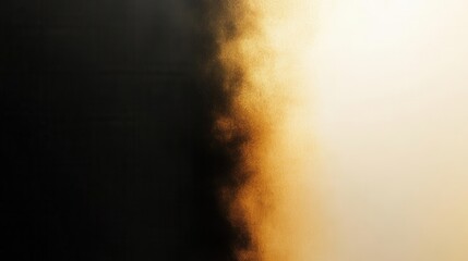 gold gradient with a deep black accent on the left side fading into a golden glow in the center, luxurious and stylish