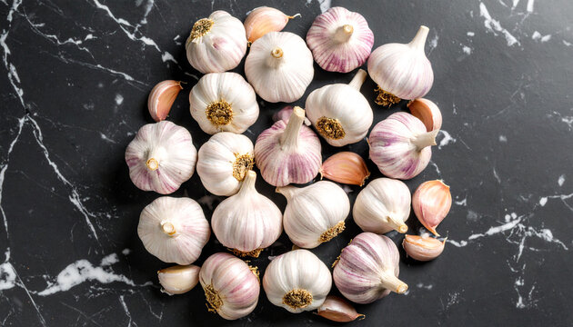 garlic on the market