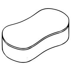 sponge illustration hand drawn outline vector