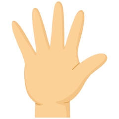 Cartoon illustration of human hand 