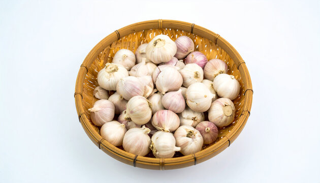 garlic on the market