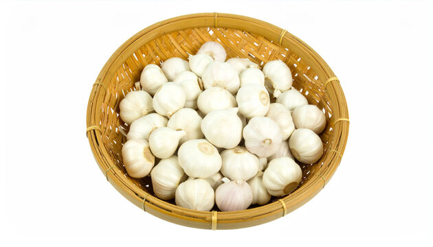 garlic on the market