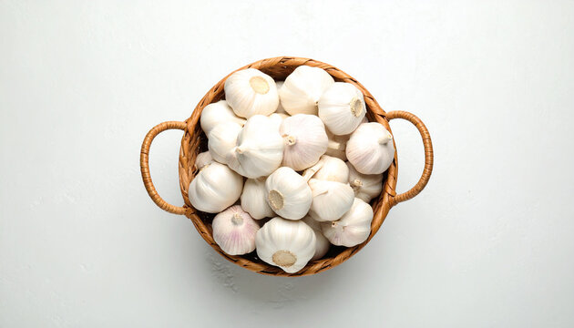 garlic on the market