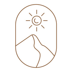 Monoline Scenery Aesthetic