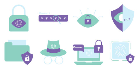 Cyber Security Illustration Set