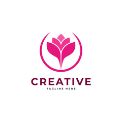 Obraz premium abstract floral logo design